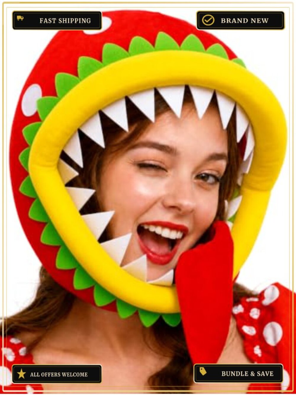 Carnivorous Plant Hat Costume Funny Flower Headwear Party Hat
